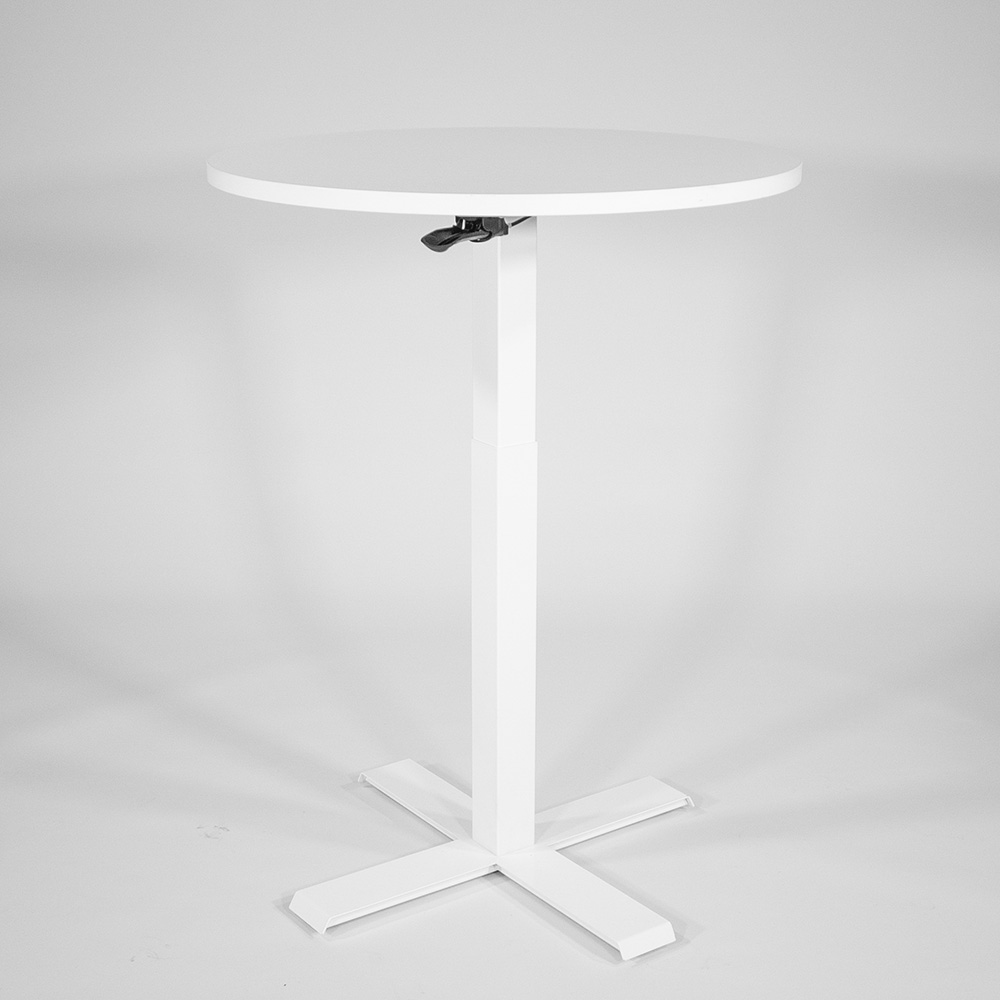 Toimistokalusteet, One R kaasujousipöytä ja muut pienet sähköpöydät myy Oulun Yrityskalusto Oy.