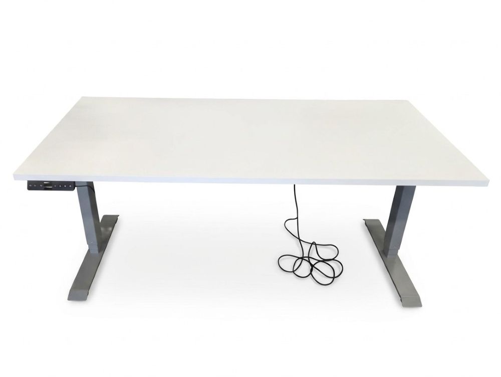 Sähkösäätöinen työpöytä 80 x 160 cm, käytetty